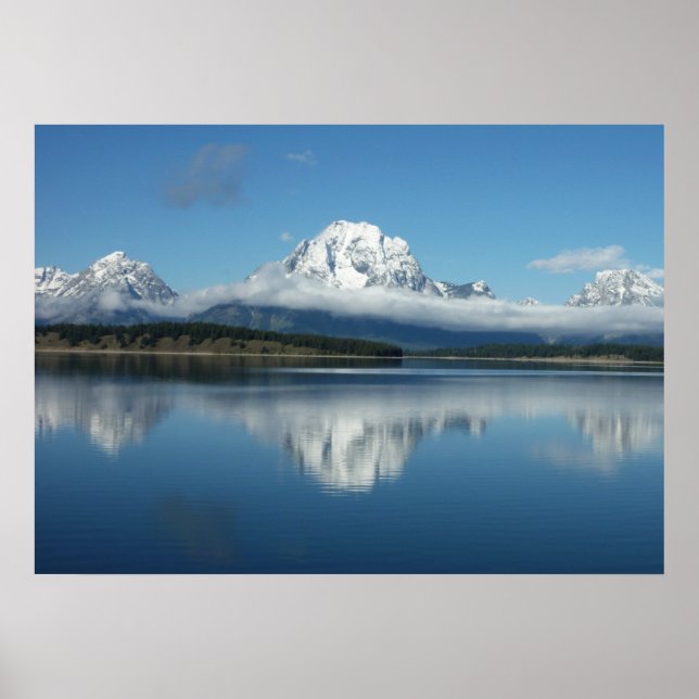 Pôster Reflexo do Monte Moran em Grand Teton (Frente)