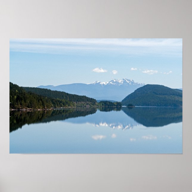 Poster Reflexo em um lago - Ilha de Vancouver, Canadá (Frente)