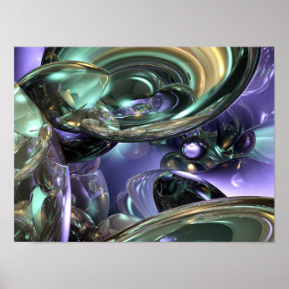 Poster Reflexões Abstratas