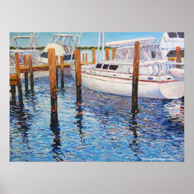 Pôster "Reflexões Azul Céu" (Frente)