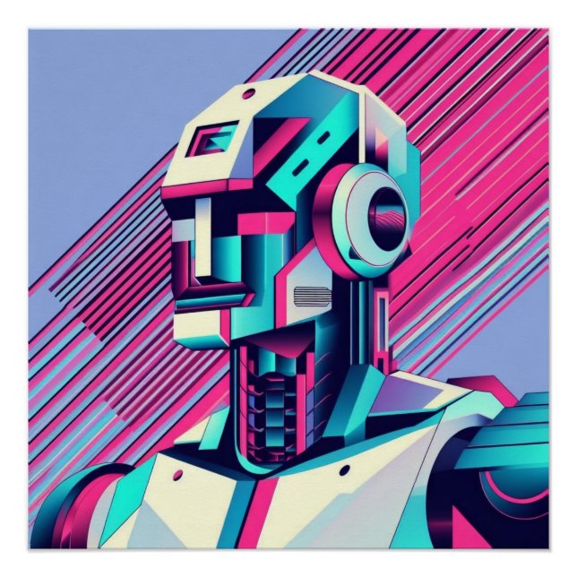 Pôster Reflexões Cyberpunk (Frente)
