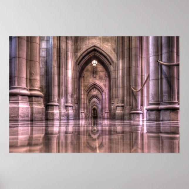 Poster Reflexões da Catedral Nacional de Washington (Frente)