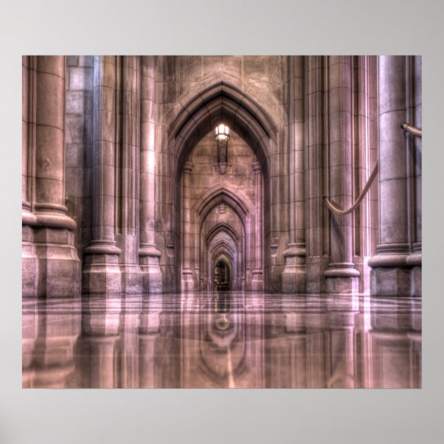 Pôster Reflexões da Catedral Nacional de Washington (Frente)