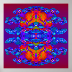 Pôster Reflexões de abstrato