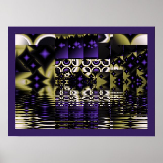 Poster Reflexões em Estrelas Roxas (Frente)