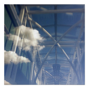 Pôster reflexões na janela