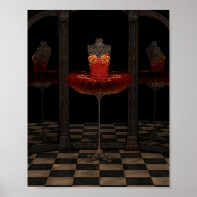 Pôster Reflexões sobre o Balé Clássico do Red Firebird (Frente)