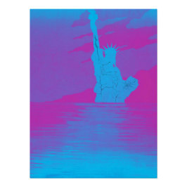 Pôster Reflexões Vibrantes da Liberdade Quebrada