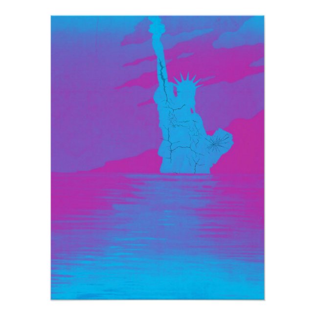 Pôster Reflexões Vibrantes da Liberdade Quebrada (Frente)