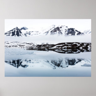 Poster Reflexos de montanhas, Noruega