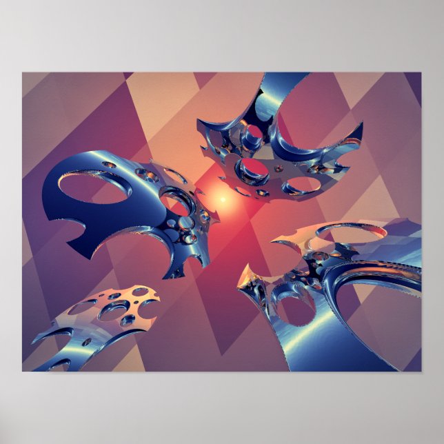 Poster Reflexos de Voo de Luz (Frente)