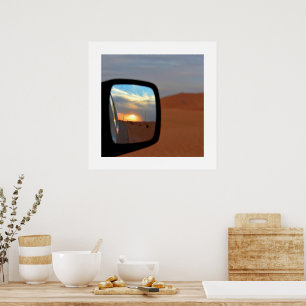 Poster Reflexos do Deserto ao Pôr do Sol
