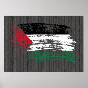 Pôster Refrigere o design palestino da bandeira