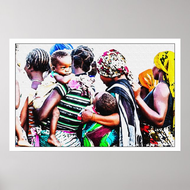 Poster Refugiados africanos (Frente)