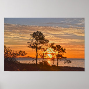 Poster Refúgio em Dauphin Island Sunrise, Alabama