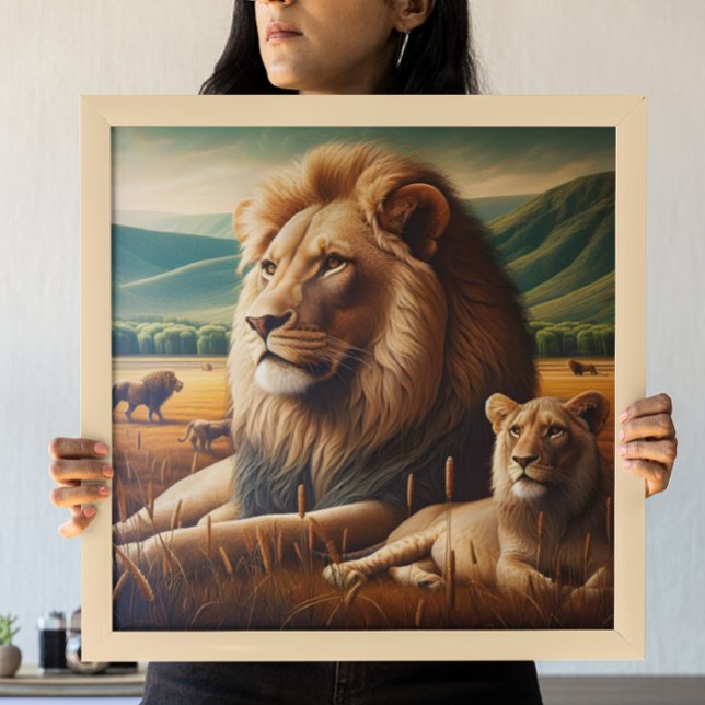 Poster Regal Lions Roaming (Criador carregado)
