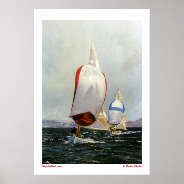 Poster Regata/Boat race (Frente)
