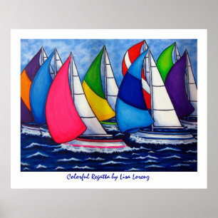 Pôster Regata colorida