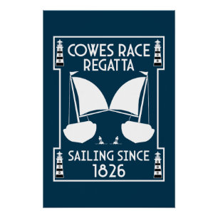 Pôster Regata de Iate da Ilha de Wight Cowes