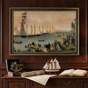 Pôster Regata do Clube de Iate de Nova York, Marítimo Vin