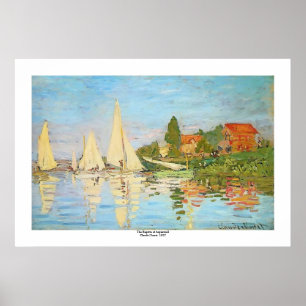 Poster Regata em Argenteuil por Claude Monet
