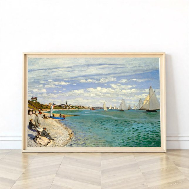 Poster Regata em Sainte-Adresse, Monet (Criador carregado)
