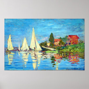 Poster Regatta At Argenteuil, Claude Monet