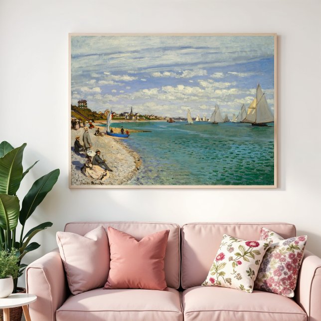 Poster Regatta em Sainte-Adresse, Monet Fine Art (Criador carregado)