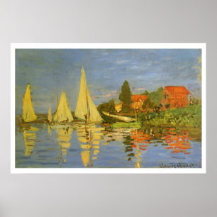Poster Regatta no Argenteuil por Claude Monet