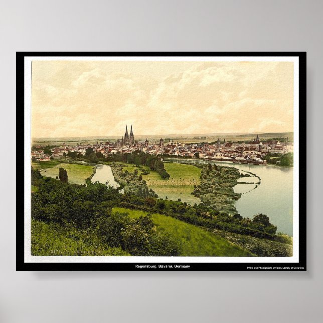 Pôster Regensburg, Baviera, Alemanha (Frente)