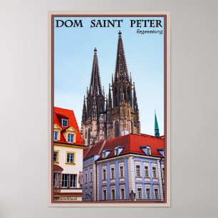 Pôster Regensburg - catedral St Peter
