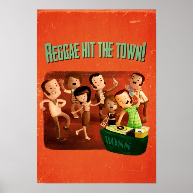 Pôster Reggae acertou a cidade! (Frente)