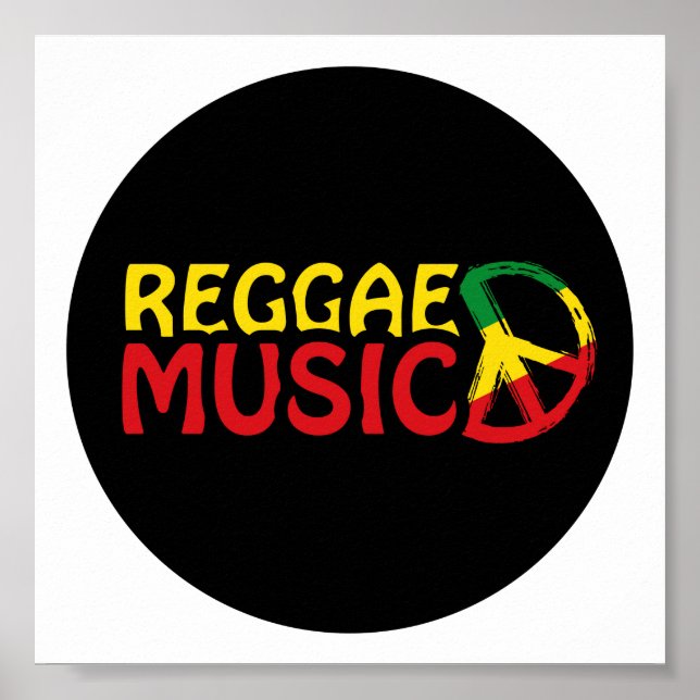Poster Reggae Music - modelo2b-círculo-preto (Frente)