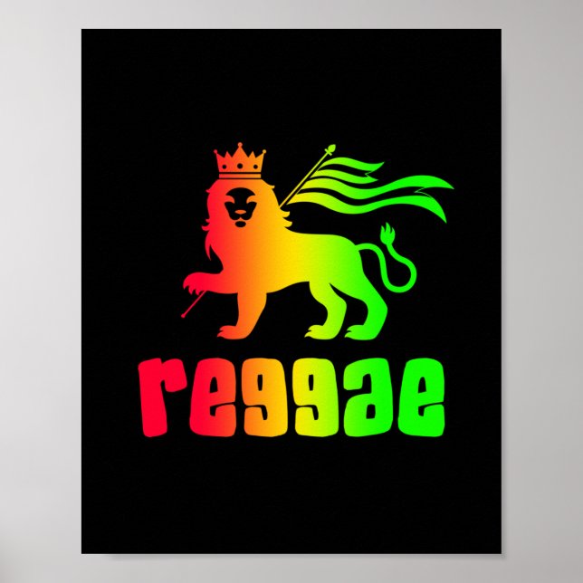 Poster Reggae Rasta Lion (Frente)