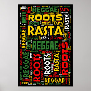 Poster Reggae WordArt
