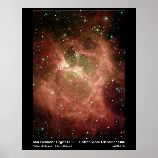 Poster Região de Formação de Estrelas - DRS - Telescópio  (Frente)