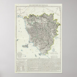Pôster Região de Toscânia Italia