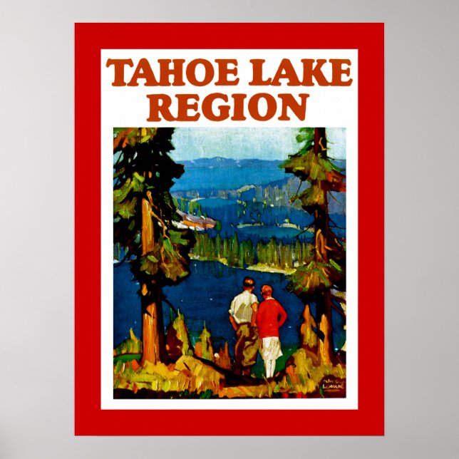 Poster Região do Lago Tahoe (Frente)