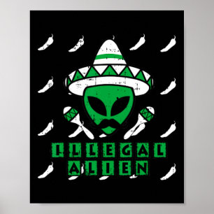 Poster Região Mexicana - Alienígena Ilegal Marciana - 51