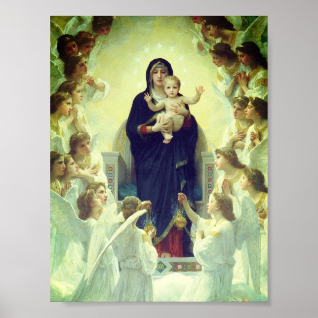 Poster Regina Angelorum - William-Adolphe Bouguereau (Frente)