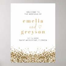 Regina Glam Yellow Dourados Sequins Boas-vindas