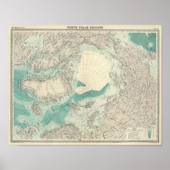 Pôster Regiões do Polo Norte (Frente)