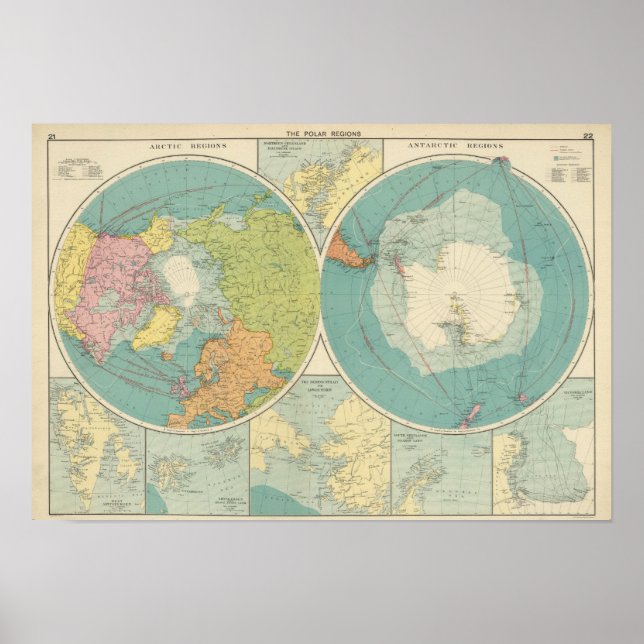 Pôster Regiões Polar (Frente)