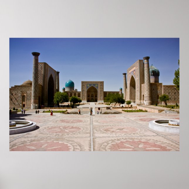 Poster Registan, Samarkand (Frente)