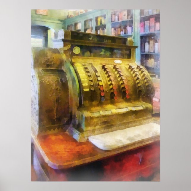 Pôster Registro de Dinheiro na Farmácia (Frente)