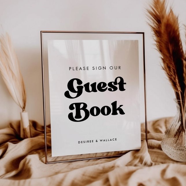 Poster Registro de na moda - Assine o nosso livro de hósp (Criador carregado)