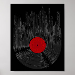 Poster Registro de vinilo — Sunset Retro Vintage Registro