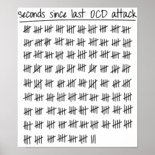 Poster Registro obsessionante da desordem OCD