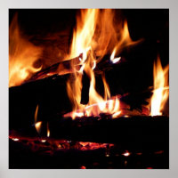 Registros na fotografia de fogo quente da Lareira