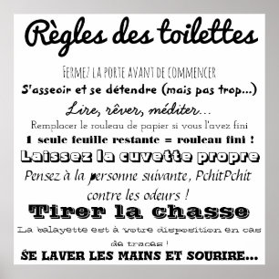 Poster Règles des sanitas